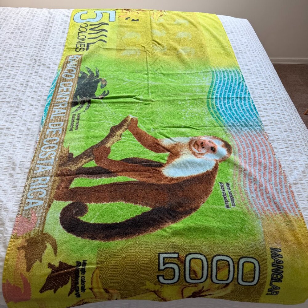 NWOT Costa Rica Monkey Beach Towel - Picture 5 of 11
